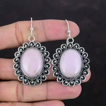 Серьги из фосфосидеритового серебра 925 пробы, серьги ручной работы, ювелирные изделия из драгоценных камней с фосфосидеритом, новейшие дизайнерские серьги, подарки для мамы