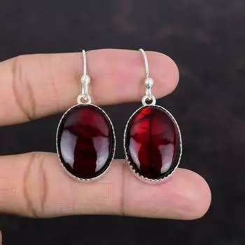 Серьги из красного огненного лабрадорита, 925 пробы, серьги из стерлингового серебра, ювелирные изделия ручной работы, уникальные серьги из драгоценных камней, антикварные ювелирные изделия из лабрадорита, подарки для жены