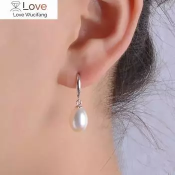 Серьги из настоящего пресноводного серого жемчуга для женщин, свадебные украшения из стерлингового серебра 925 пробы, черные серьги из натурального жемчуга, подарок на день рождения для девушки