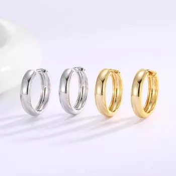Серьги из серебра 925 пробы, простые U-образные застежки с инкрустацией из циркония, стильные серьги высокого класса, мода