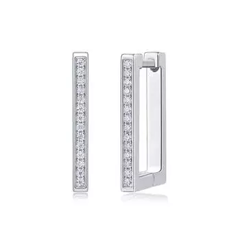 Серьги из серебра 925 пробы с муассанитом, серьги, украшения для ушей