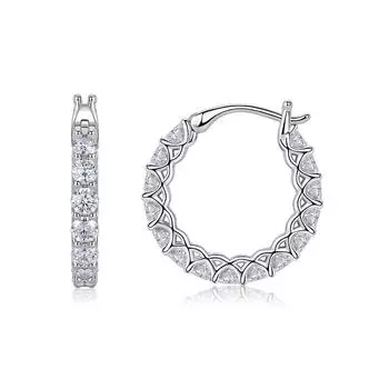 Серьги из серебра S925 E13995 Серьги из муассанита Украшения для ушей