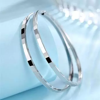 Серьги из стерлингового серебра 925 пробы, серьги-кольца, серьги для женщин, большие серьги, индивидуальные модные подарки для женщин