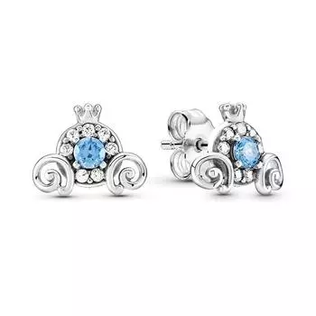 Серьги из стерлингового серебра 925 пробы с изображением тыквы, модные серьги для девочек, серьги для пар, сверкающие CZ для женщин, подарочные ювелирные изделия