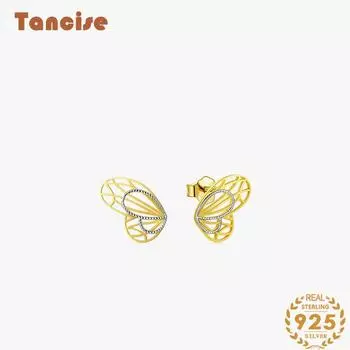 Серьги-капельки из стерлингового серебра 925 пробы Tancision для женщин, подарки на свадьбу золотой