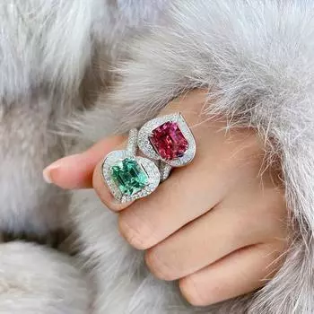Серьги-капли из 100% твердого серебра 925 пробы с рубином, женские геометрические ювелирные изделия с рубином и драгоценными камнями Aros Mujer Oreja Orecchini красный