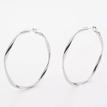 Серьги Kenjie Original Design Exaggerated Large Circle Earrings - популярные серьги-кольца с европейским и американским влиянием моды WQE06614