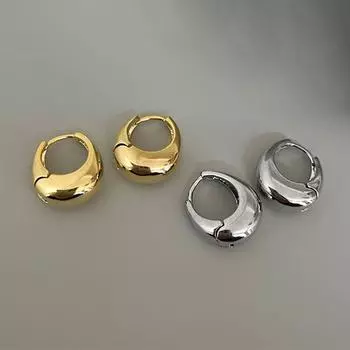 Серьги-кольца из серебра 925 пробы с геометрической пряжкой для ушей для женщин и девочек, роскошные модные новые ювелирные изделия, подарок другу на вечеринку