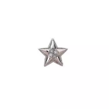 Серьги Little Star, Рождественские серьги-гвоздики, Маленькие базовые серьги Stall, Рождественские серьги-гвоздики ... Copper (white gold with ear plugs)
