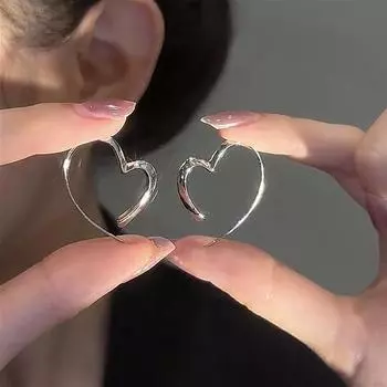Серьги «Открытая любовь» для женщин, серьги с дизайном «Персиковое сердце», модные женские аксессуары для сочетания