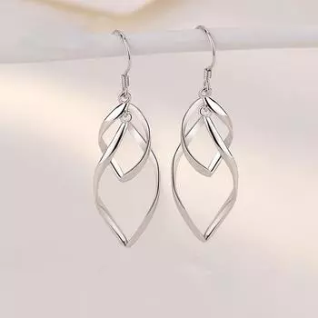 Серьги-подвески из стерлингового серебра S925, женские, цветочные, белые, модные, индивидуальные, универсальные и милые, винтажные серьги 925 белый