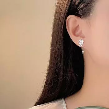 Серьги-подвески Sweet Butterfly Pod для женщин, новый стиль, дизайн для Niche Light Luxury Small Fresh
