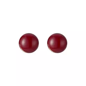 Серьги Red Doudou Oval с различными стилями Простые и универсальные серьги Acacia Dot Light Luxury Sergings Niche 1cm