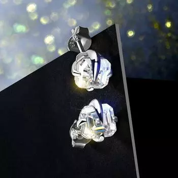 Серьги с бриллиантами 0,8 карата, пройденные испытания, муассанит, белое золото 18 карат, серебро 925 пробы, ювелирные изделия, подарок женщине и девушке