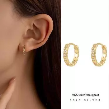 Серьги с бриллиантовым узором Banyan Tree - роскошные модные женские украшения белого золота