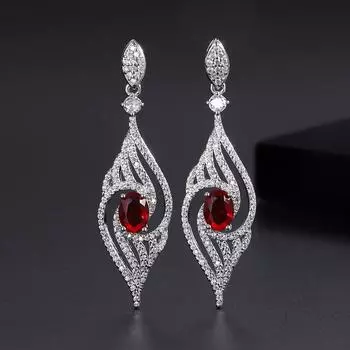 Серьги с имитацией цвета, модные преувеличенные желтые бриллианты, розовые бриллиантовые серьги, женские товары, серьги