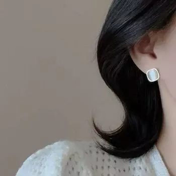 Серьги с кошачьим глазом Новые модные серьги с нишевым дизайном и первоклассным темпераментом