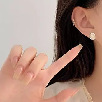 Серьги с овальным опалом, легкие, роскошные, высокого класса, милые серьги в форме яйца, нишевый дизайн