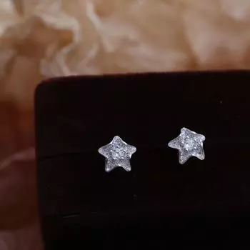 Серьги с трехмерной морской звездой из полных бриллиантов для женщин, легкие, роскошные, модные, нишевые, дизайнерские, высококачественные серьги