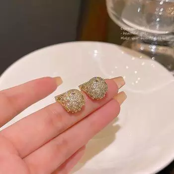 Серьги-шарики из серебра 925 пробы с цирконием и бриллиантами — шикарный, модный и эксклюзивный дизайн для женщин золотой