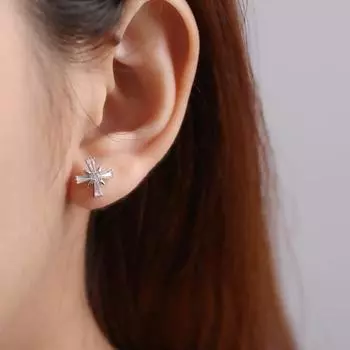 Серьги Simple Forest Zircon, женские модные серьги High-end Temperament, модные новогодние серьги