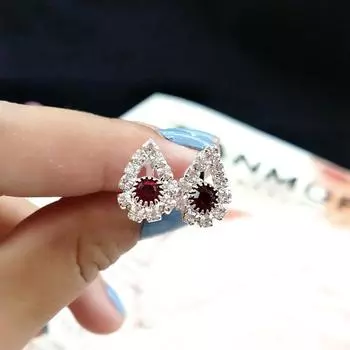 Серьги со стразами, простые, без проколов, серьги-клипсы для женщин