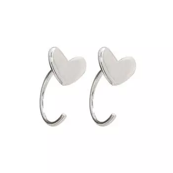 Серьги в форме сердца Love Sweet and Cold Style Niche Design Sense Женские персонализированные серьги Новый стиль