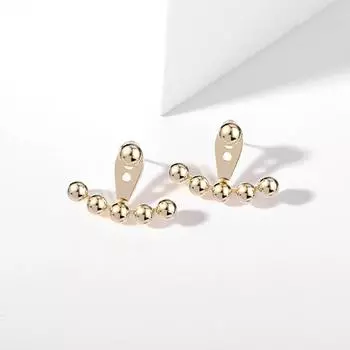 Серьги Wang Ziwen в том же стиле в 2024 году, новые модные и крутые серьги-иглы из 18-каратного золота и серебра, две пары в серьгах высокого класса, женщины золотой
