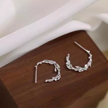 Серьги-ветки Серьги для женщин, модные, высокого класса, темпераментные и атмосферные серьги, преувеличенный легкий роскошный нишевый дизайн