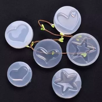 Сердце звезда кулон силиконовая форма DIY изделия из смолы декор изготовление ювелирных изделий 2#