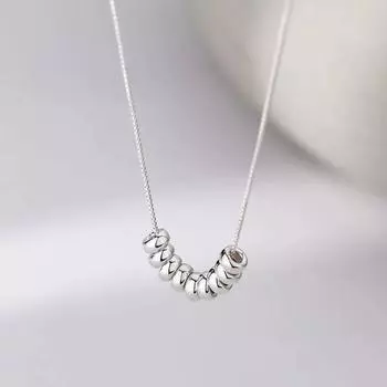 Серебро 925 пробы в корейском стиле Стильные простые и универсальные бусы на удачу Ожерелье на ключице Модный женский легкий Роскошь и простота Дизайн Ins Style 925