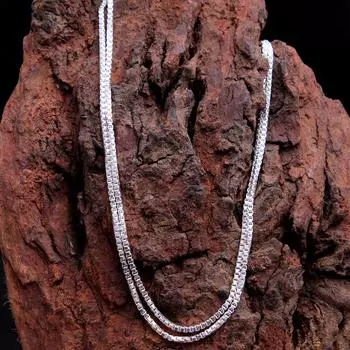 Серебряная цепочка-шкатулка, Серебро 925 пробы, Ювелирные изделия унисекс, Массивные ювелирные изделия