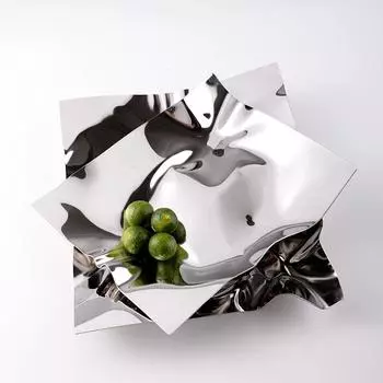 Серебряная золотая нержавеющая сталь роскошная тарелка для закусок гостиная домашний бар десерт печенье сервировочный поднос украшение конфеты фрукты блюдо