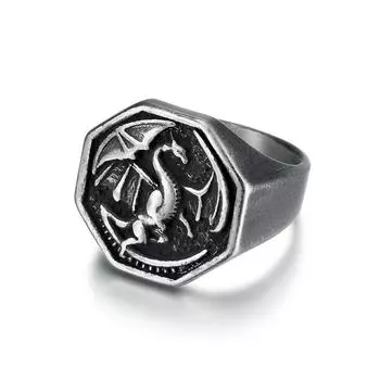 Серебряное кольцо S925 King s Ride Dragon Ring Viking Motorcycle Jewelry New Product 7