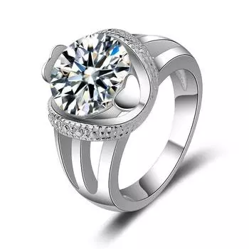 Серебряное кольцо S925, литье ювелирных изделий, модные и простые, женские украшения, кольца с бриллиантами, мужские и женские украшения, кольца 7 белый