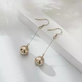 Серебряные серьги с жемчугом в корейском стиле для женщин — модные, универсальные и элегантные жемчужный/белый