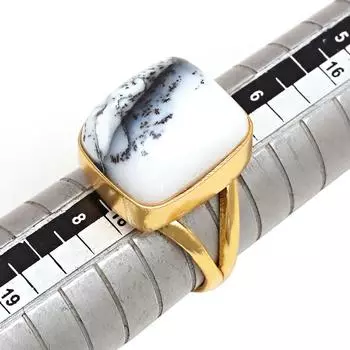 Серебряные украшения ручной работы с дендритовым опалом 7