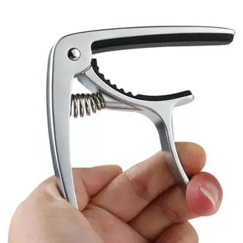Серебряный гитарный каподастр Guitarra Capotraste из цинкового сплава Tune Clamp