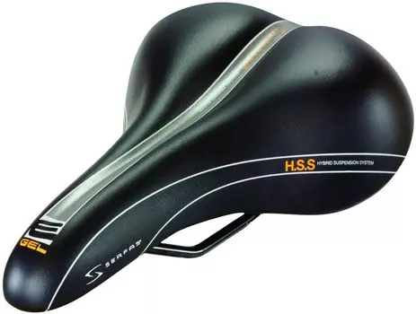 Седло SERFAS Egel 267x165 мм черное чёрный