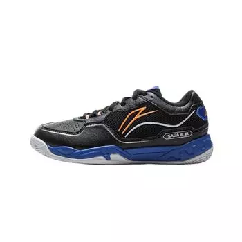 Серия бадминтона Li Ning Уличные однотонные модные низкие тренировочные кроссовки Детские кроссовки Черные AYTV002-2 34