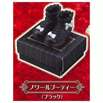 Серия гардеробов Licca Коллекция обуви Noir Bootie Gacha Gacha Capsule Toy Licca-chan [5. (черный)] (один предмет)