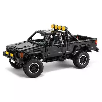 Серия «Назад в будущее» Xtracab Truck Hilux Pickup Model Creative Children Toy Gift Technology Blocks blocks and motor