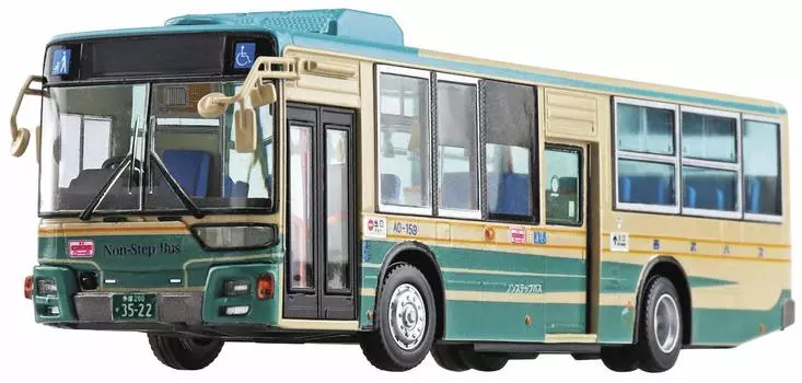 Серия рабочих машин Aoshima Bunka Kyozaisha Mitsubishi Fuso MP38 Aerostar, пластиковая модель 1/80 №6 (Автобус Сейбу)