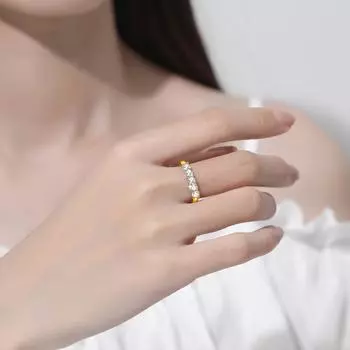 Сертифицированное кольцо Szjinao с 5 камнями и бриллиантами из муассанита, женское серебро 925 пробы, модные ювелирные изделия для подарка на помолвку девушке D 9