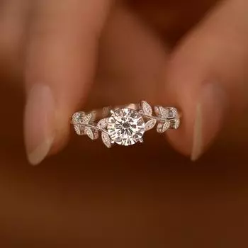 Сертифицированные кольца с бриллиантом 1 карат, стерлинговое серебро 925 пробы, женское свадебное кольцо с муассанитом для невесты, изысканные роскошные ювелирные изделия GRA 5