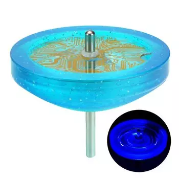Сертифицированный мировой конкурс волчков светящийся волчок Skylark LED (Синий блестящий синий светодиод)
