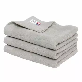 Сертифицированный набор полотенец для лица Bloom Imabari Towel из 3 шт. Характеристики отеля Ciel Впитывают воду Быстросохнущие Сушка в помещении Хлопок Сделано в Японии 100% (Серый)