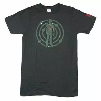 Серые мягкие футболки унисекс Kid Cudi Silhouette Stars Circles Merch S