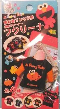 Sesame Street Fukurina Elmo Layered type mobile cleaner (Orange) T-shirt