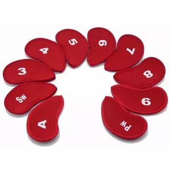 Set Iron Wedge Protector Golf Head Cover Golf Club Protector Iron Pole Cover Golf Iron Headcover белый